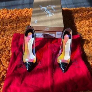 Christian Louboutin Debout 100 Disco PVC/HOLOGRAM